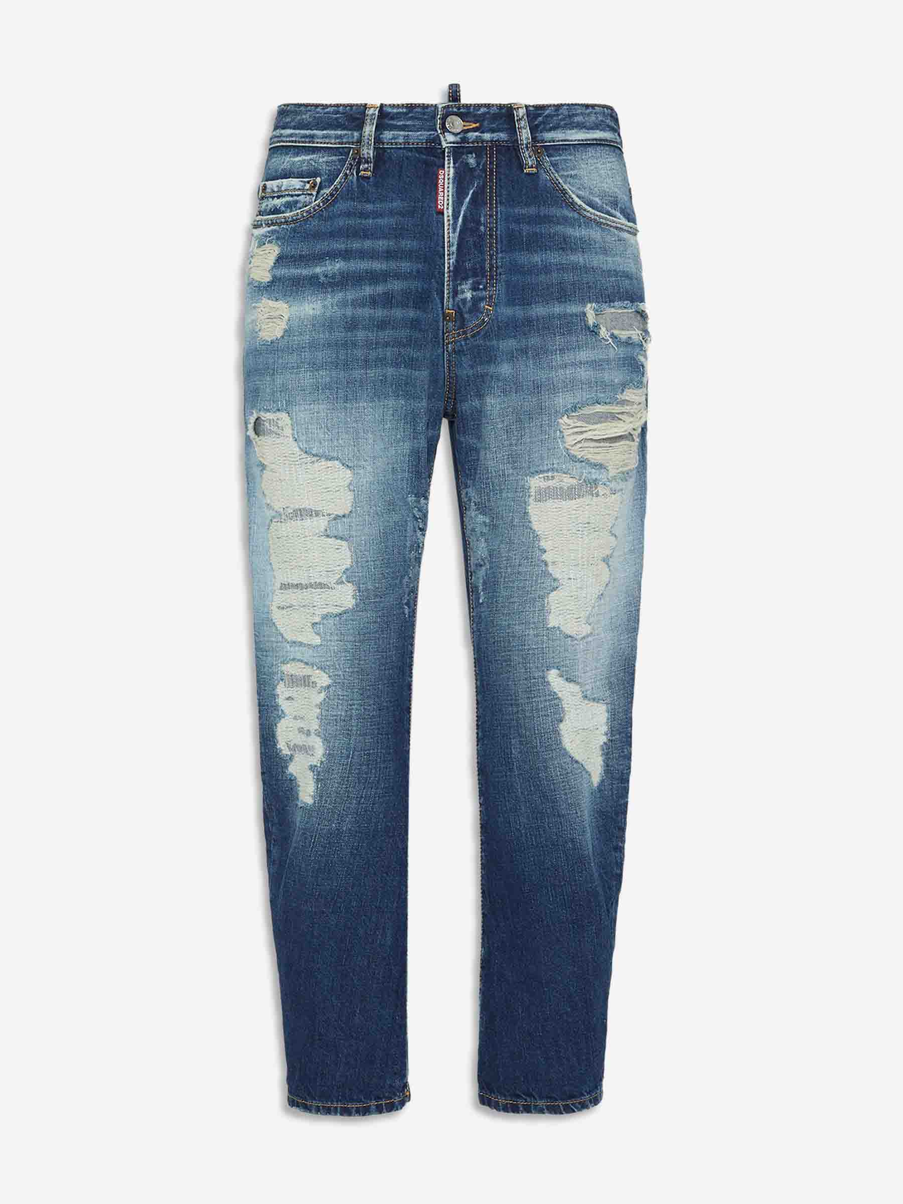 Dsquared2 Hombre Barcelona Jeans Bro Desgastado color Azul Denim sku 522-002914 01 - Foto 1