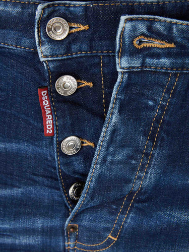 Dsquared2 Hombre Barcelona Jeans Doble Cintura color Azul Denim Oscuro sku 522-002918 01 - Foto 4