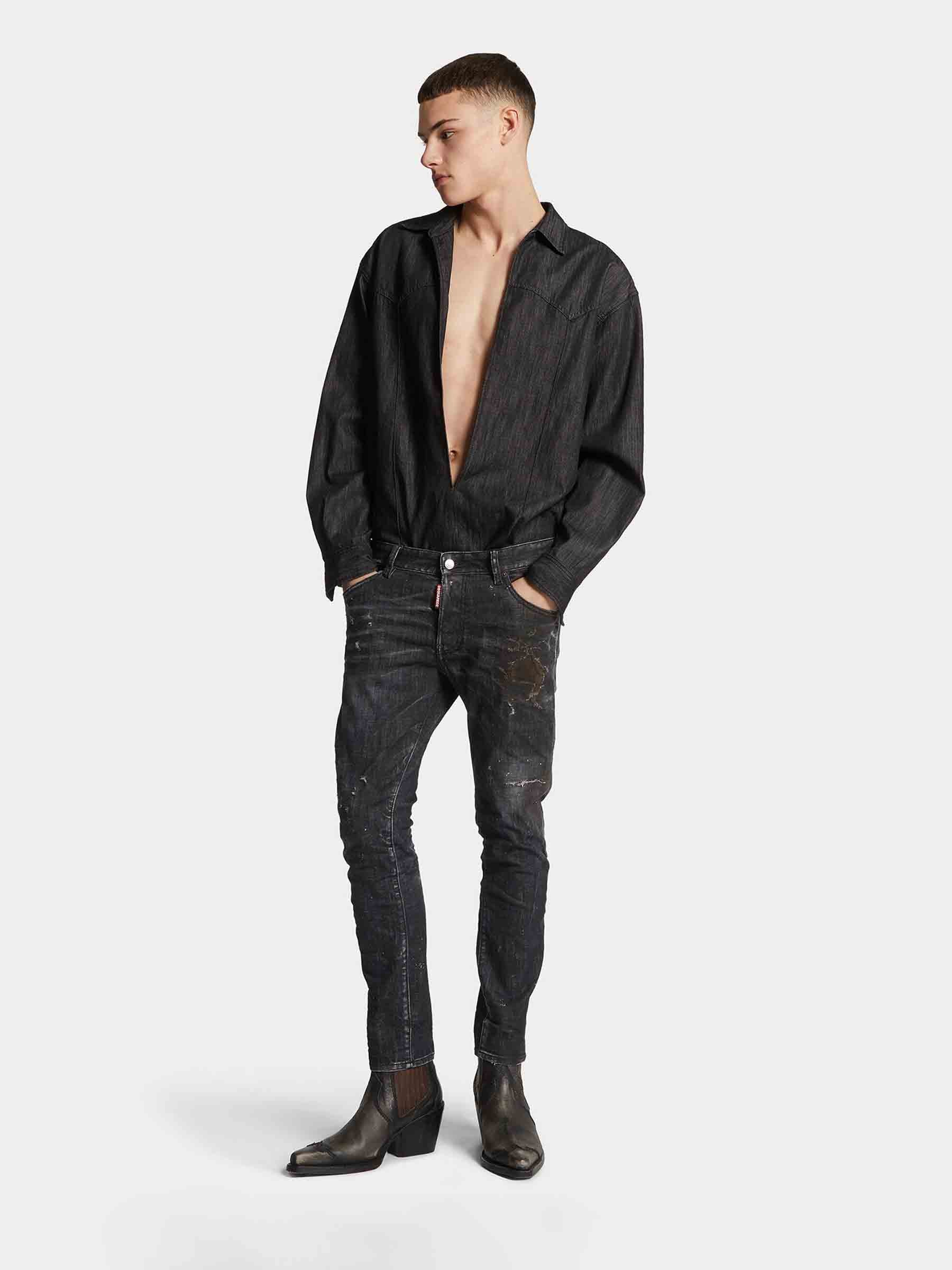 Dsquared2 Hombre Barcelona Jeans Straight Skater color Negro sku 522-002922 01 - Foto 2