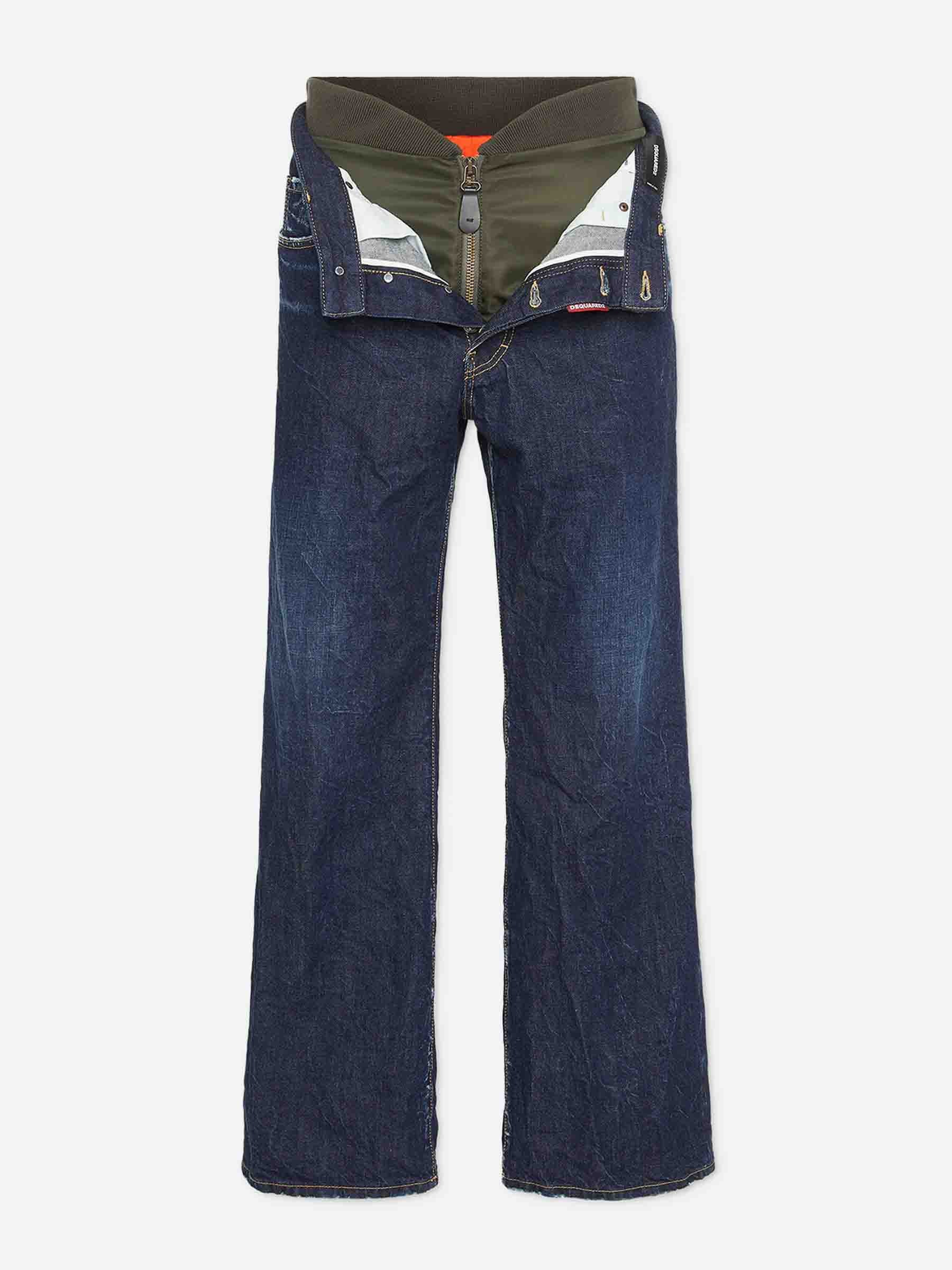 Dsquared2 Hombre Barcelona Jeans Anchos Doble color Azul Denim Oscuro sku 522-002925 01 - Foto 1