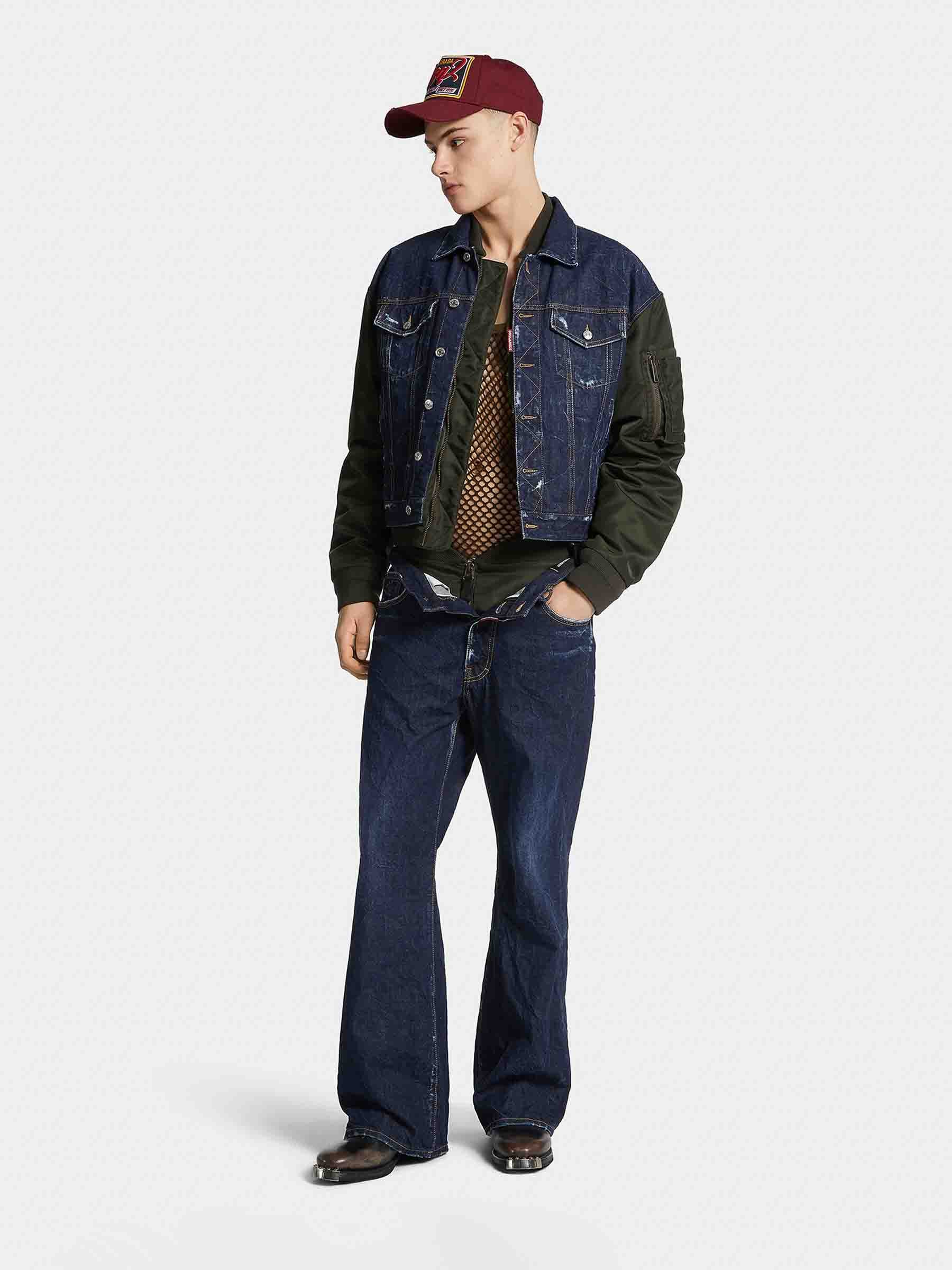 Dsquared2 Hombre Barcelona Jeans Anchos Doble color Azul Denim Oscuro sku 522-002925 01 - Foto 2