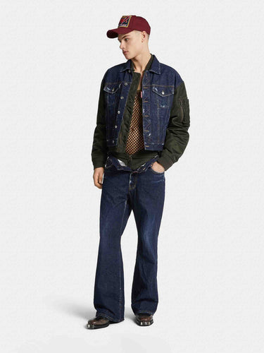 Dsquared2 Hombre Barcelona Jeans Anchos Doble color Azul Denim Oscuro sku 522-002925 01 - Foto 2
