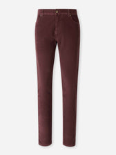 Richard J. Brown Hombre Barcelona Pantalones Pana Algodón color Burdeos sku 522-002947 04 - Foto 1