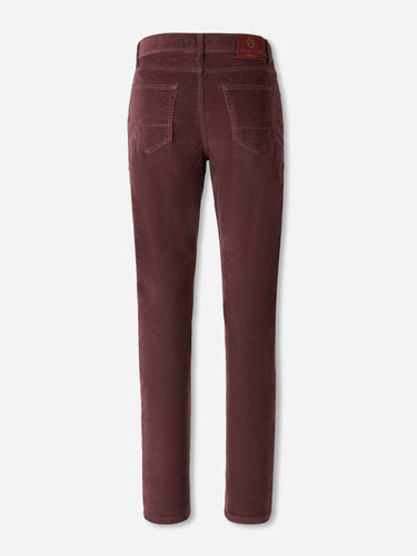 Richard J. Brown Hombre Barcelona Pantalones Pana Algodón color Burdeos sku 522-002947 04 - Foto 2