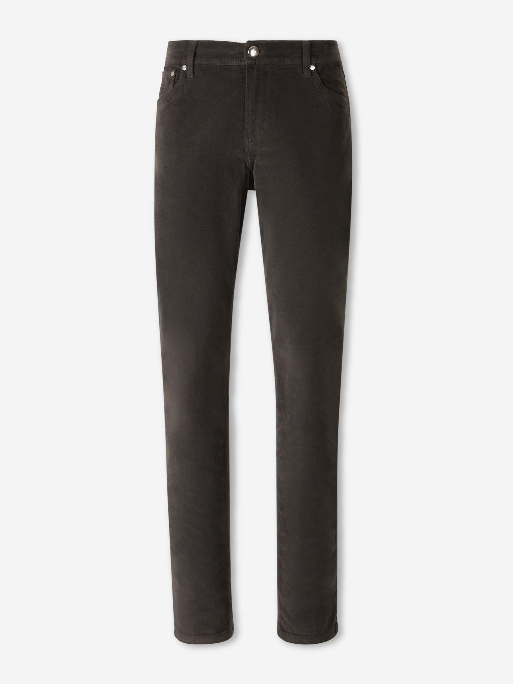 Richard J. Brown Hombre Barcelona Pantalones Slim Terciopelo color Marrón Oscuro sku 522-002948 01 - Foto 1
