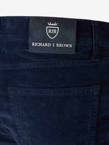 Richard J. Brown Hombre Barcelona Pantalones Slim Terciopelo color Azul Marino sku 522-002948 02 - Foto 4