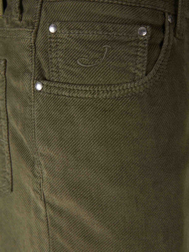 Jacob Cohën Hombre Barcelona Pantalones Slim Fit color Verde Oscuro sku 522-002960 02 - Foto 3