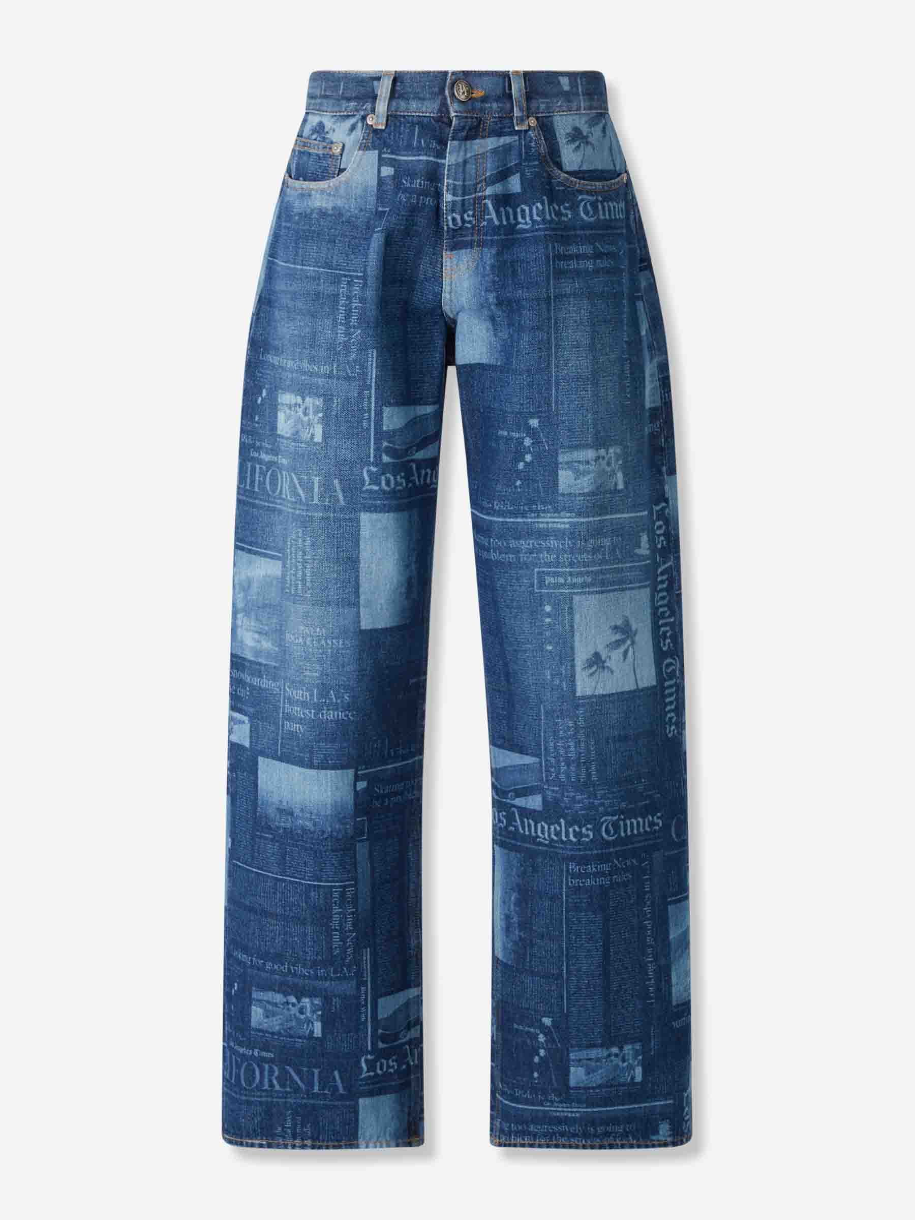 Palm Angels Hombre Barcelona Jeans News Loose color Azul Denim sku 522-002969 01 - Foto 1