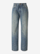 Balmain Hombre Barcelona Jeans Rectos Monograma color Azul Denim sku 522-002981 01 - Foto 1