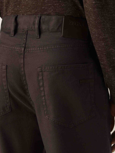 Zegna Hombre Barcelona Jeans Slim color Marrón Oscuro sku 522-002990 01 - Foto 4