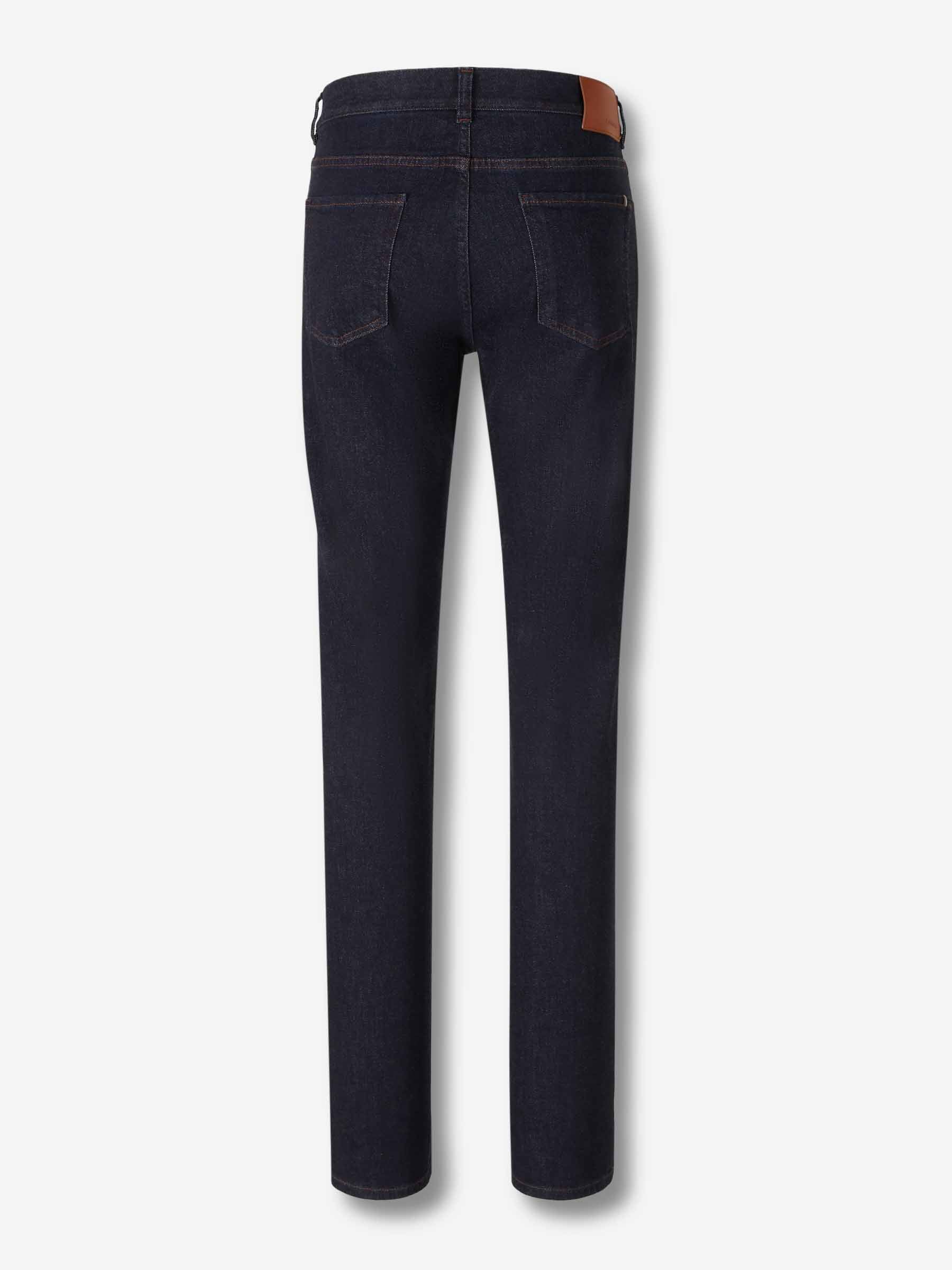 Canali Hombre Barcelona Jeans Rectos Regular color Azul Denim Oscuro sku 522-003005 01 - Foto 2