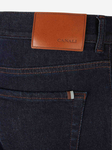 Canali Hombre Barcelona Jeans Rectos Regular color Azul Denim Oscuro sku 522-003005 01 - Foto 4