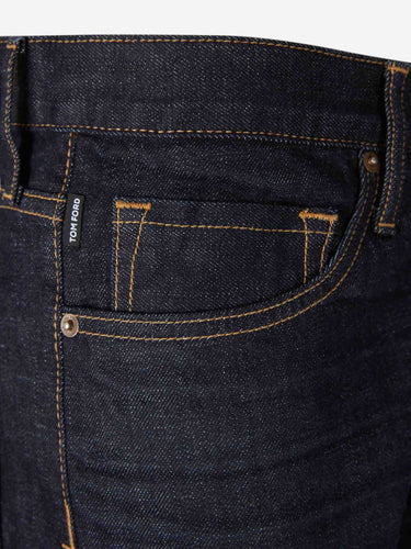 Tom Ford Hombre Barcelona Jeans Slim color Azul Denim Oscuro sku 522-003006 01 - Foto 3