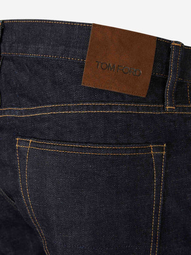 Tom Ford Hombre Barcelona Jeans Slim color Azul Denim Oscuro sku 522-003006 01 - Foto 4