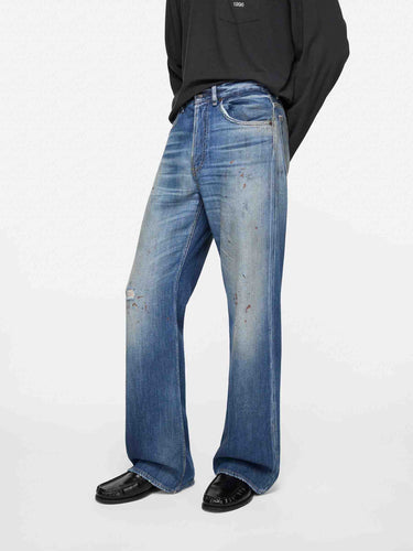 Acne Studios Hombre Barcelona Jeans Rectos 2021 color Azul Denim sku 522-003009 01 - Foto 4