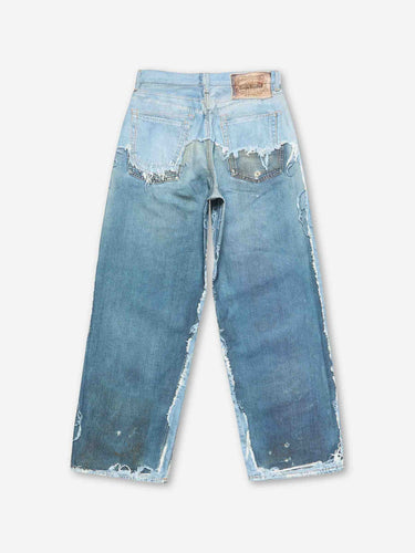 Acne Studios Hombre Barcelona Jeans Trompe L'oeil color Azul Denim sku 522-003012 01 - Foto 3