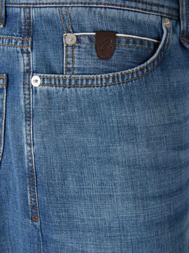 Brioni Hombre Barcelona Jeans Slim Algodón color Azul Denim sku 522-003019 01 - Foto 3