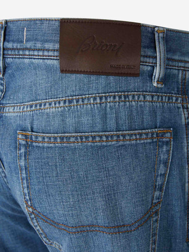 Brioni Hombre Barcelona Jeans Slim Algodón color Azul Denim sku 522-003019 01 - Foto 4