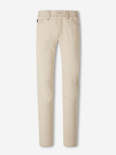 Brioni  Barcelona Jeans Slim Algodón color Beige sku 522-003020 01 - Foto 1