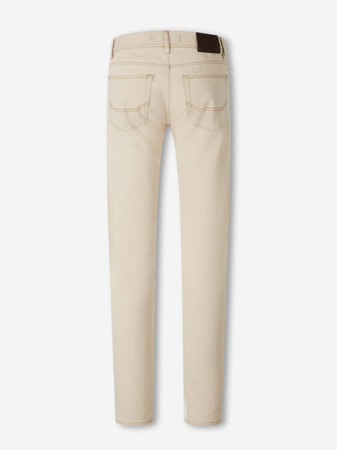 Brioni  Barcelona Jeans Slim Algodón color Beige sku 522-003020 01 - Foto 2
