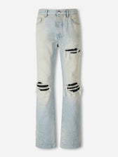 Amiri Hombre Barcelona Jeans Straight Flare color Azul Denim Claro sku 522-003025 01 - Foto 1