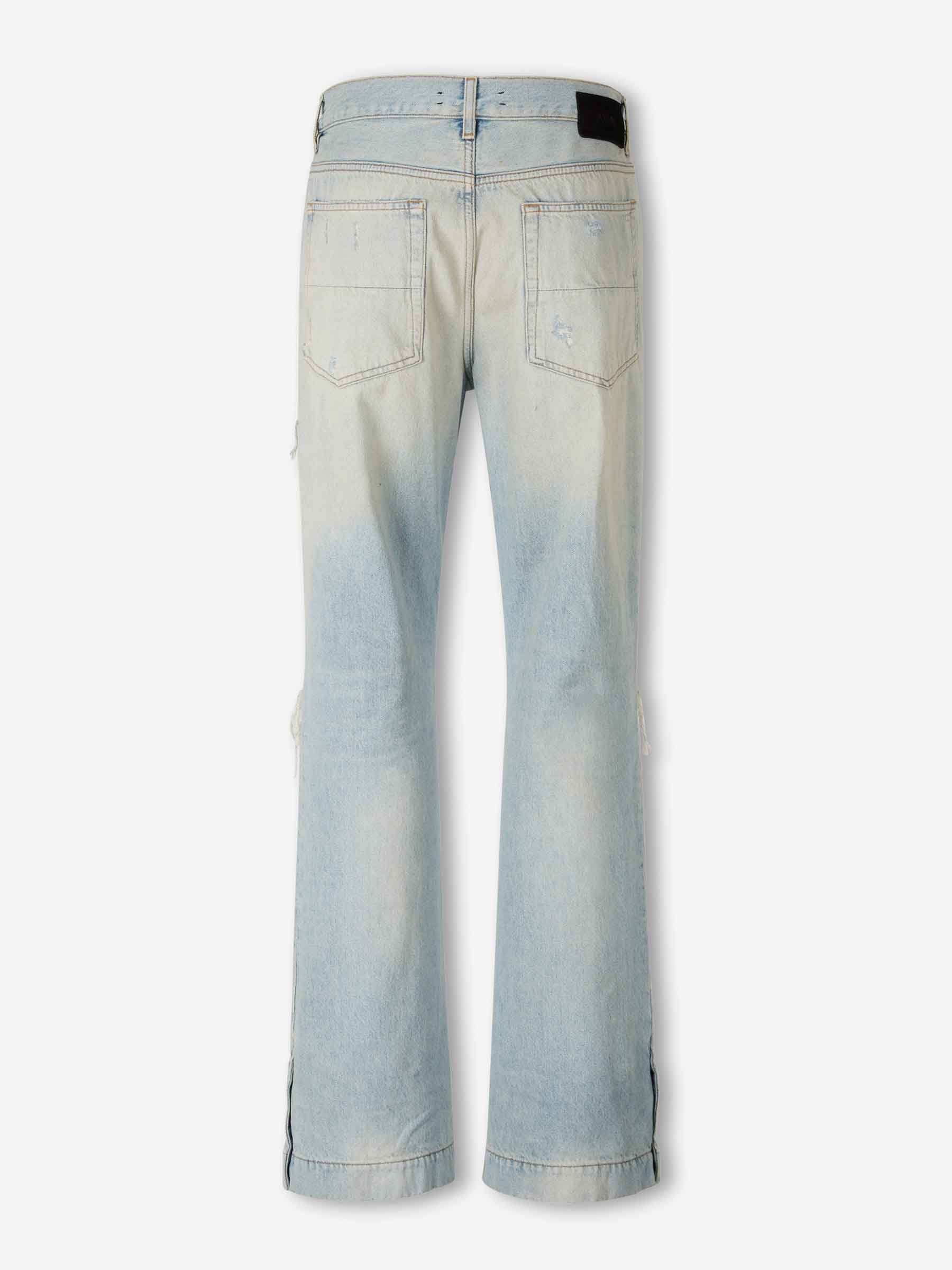 Amiri Hombre Barcelona Jeans Straight Flare color Azul Denim Claro sku 522-003025 01 - Foto 2