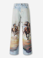 Amiri Hombre Barcelona Jeans Anchos Caballo color Multicolor sku 522-003028 01 - Foto 1