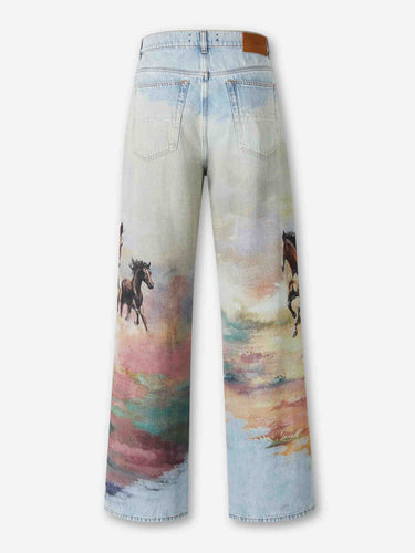 Amiri Hombre Barcelona Jeans Anchos Caballo color Multicolor sku 522-003028 01 - Foto 3