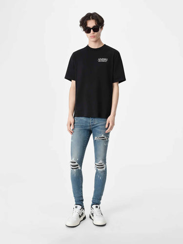 Amiri Hombre Barcelona Jeans Skinny Rotos color Azul Denim Oscuro sku 522-003030 01 - Foto 2