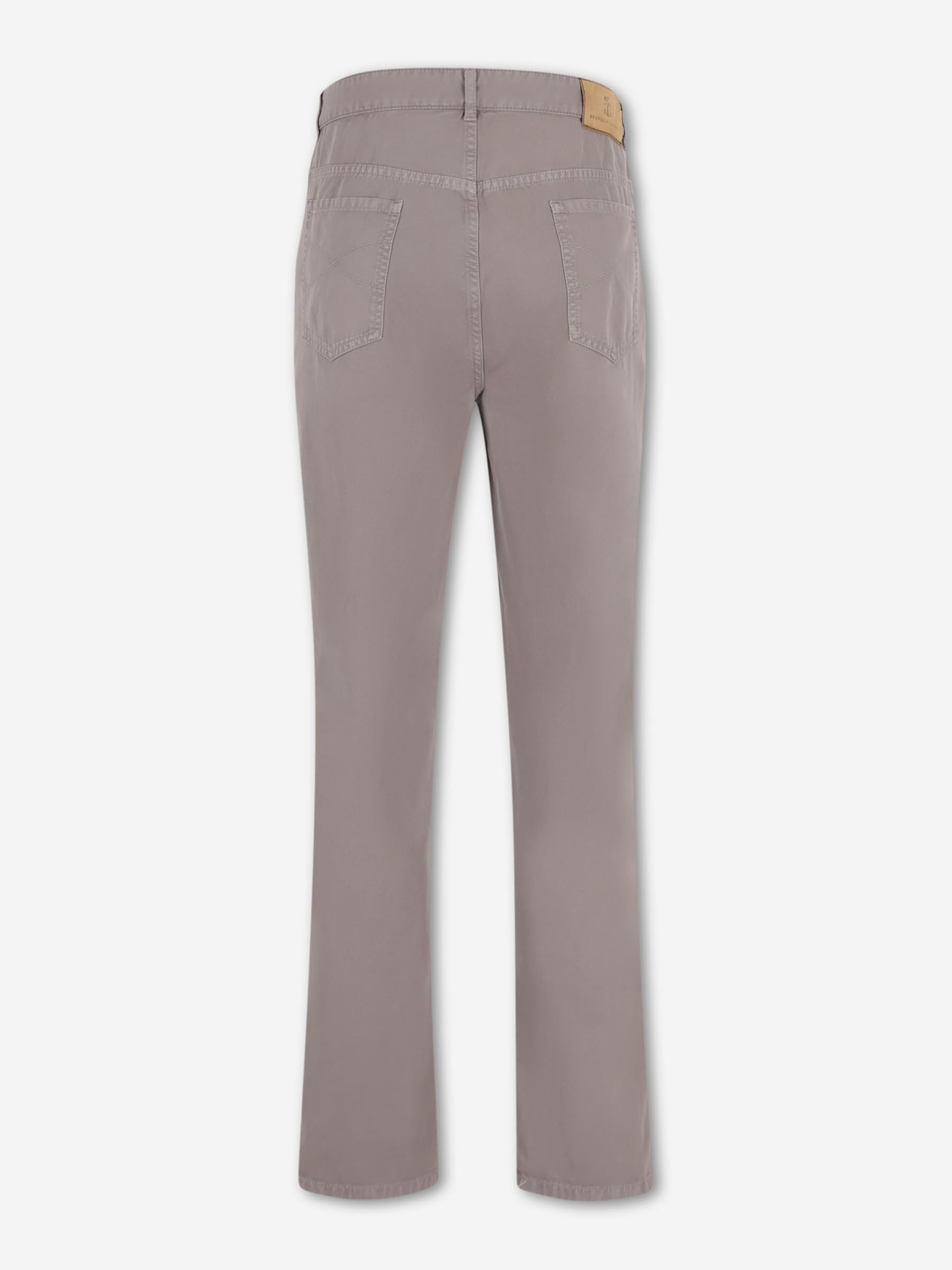 Brunello Cucinelli Hombre Barcelona Pantalones Rectos Algodón color Taupe sku 522-003038 01 - Foto 2