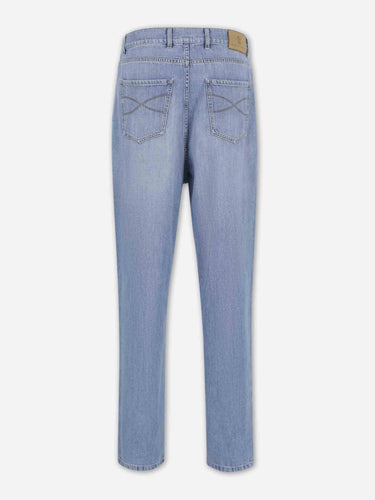 Brunello Cucinelli Hombre Barcelona Jeans Anchos Algodón color Azul Denim sku 522-003039 01 - Foto 2