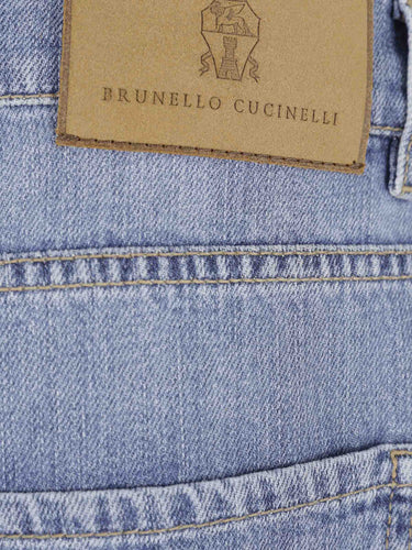 Brunello Cucinelli Hombre Barcelona Jeans Anchos Algodón color Azul Denim sku 522-003039 01 - Foto 3