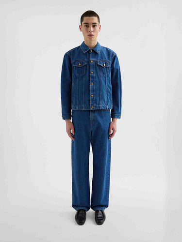 Jil Sander Hombre Barcelona Jeans Loose Fit color Azul Denim Oscuro sku 522-003045 01 - Foto 2