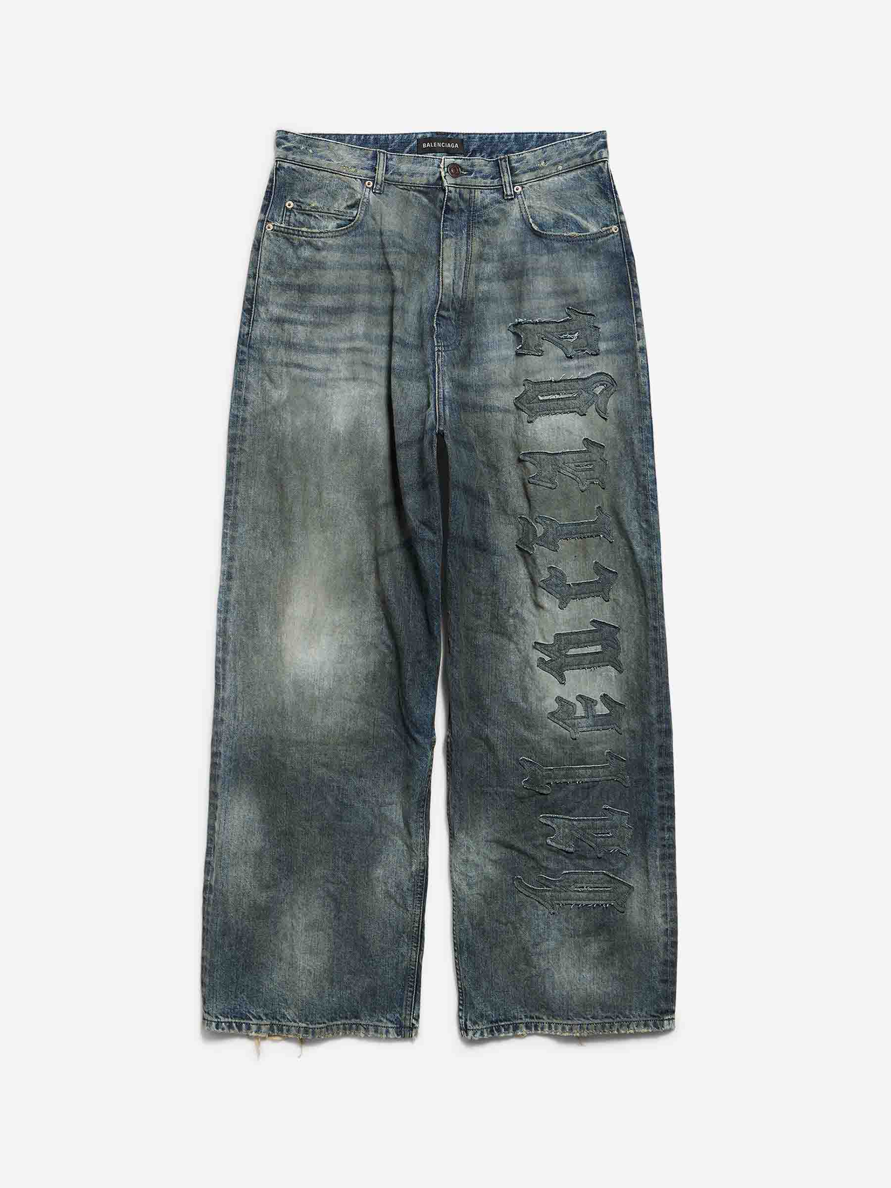 Balenciaga Hombre Barcelona Jeans Baggy Anchos color Azul Denim sku 522-003053 01 - Foto 1