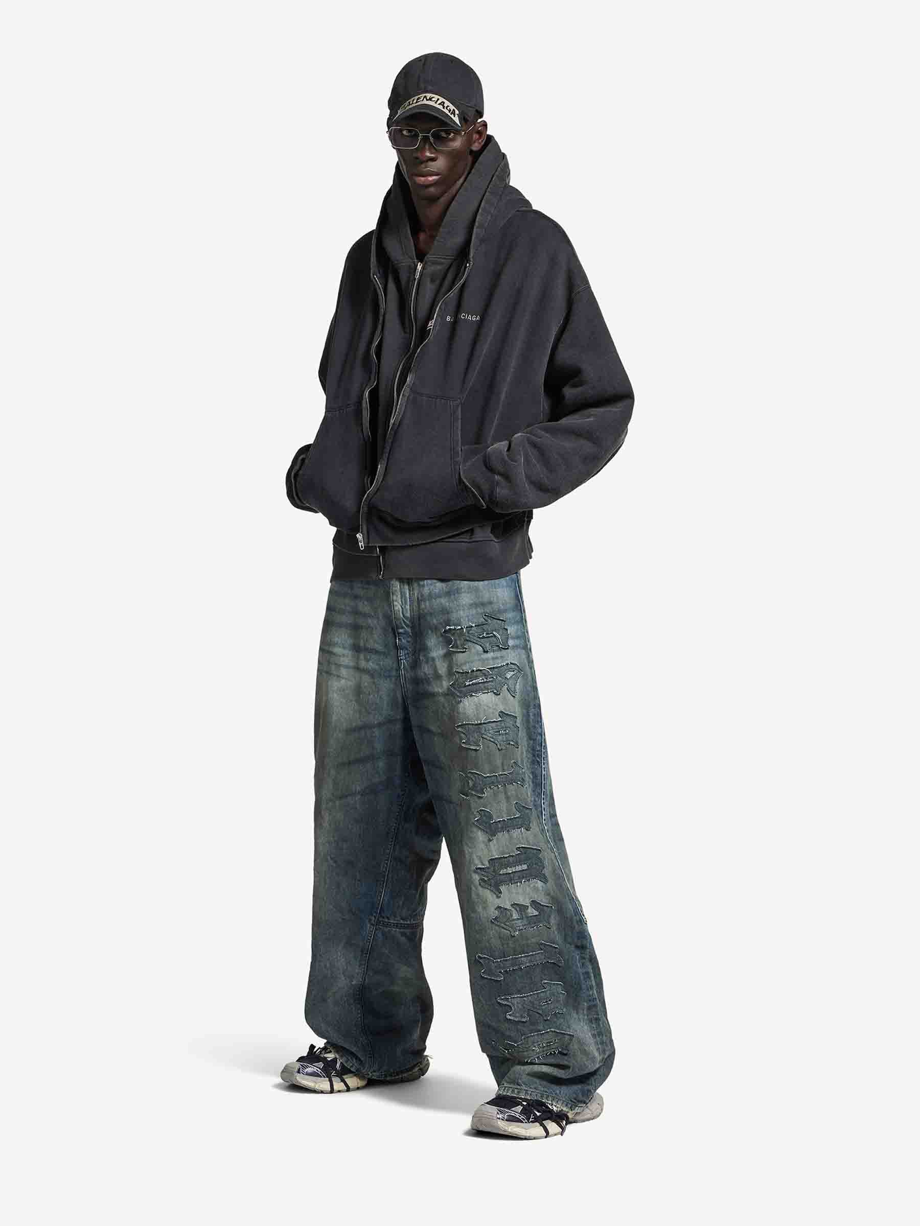 Balenciaga Hombre Barcelona Jeans Baggy Anchos color Azul Denim sku 522-003053 01 - Foto 2