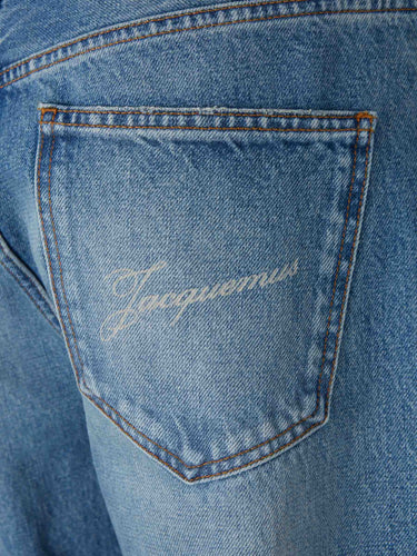Jacquemus Hombre Barcelona Jeans Rectos Anchos color Azul Denim sku 522-003056 01 - Foto 4