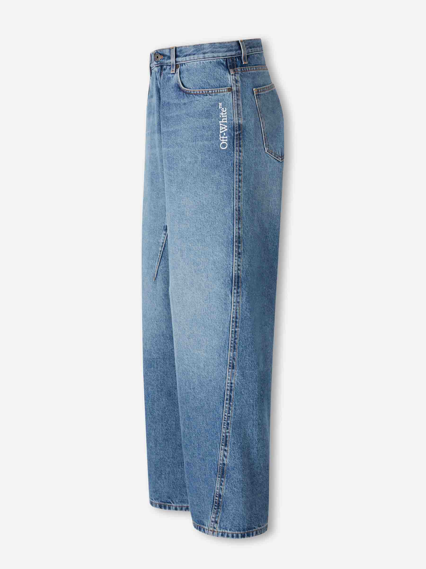 Off-White  Barcelona Jeans Anchos Rectos color Azul Denim sku 522-003058 01 - Foto 2