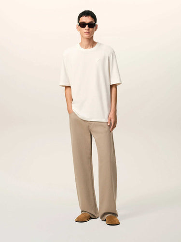 Ami Paris Hombre Barcelona Jeans Anchos Algodón color Beige sku 522-003063 01 - Foto 2