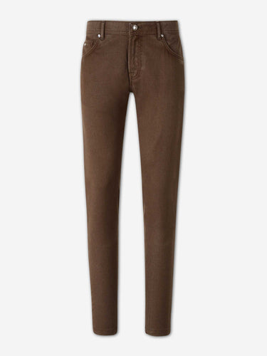 Marco Pescarolo Hombre Barcelona Pantalones Rectos Lana color Marrón Oscuro sku 522-003069 02 - Foto 1