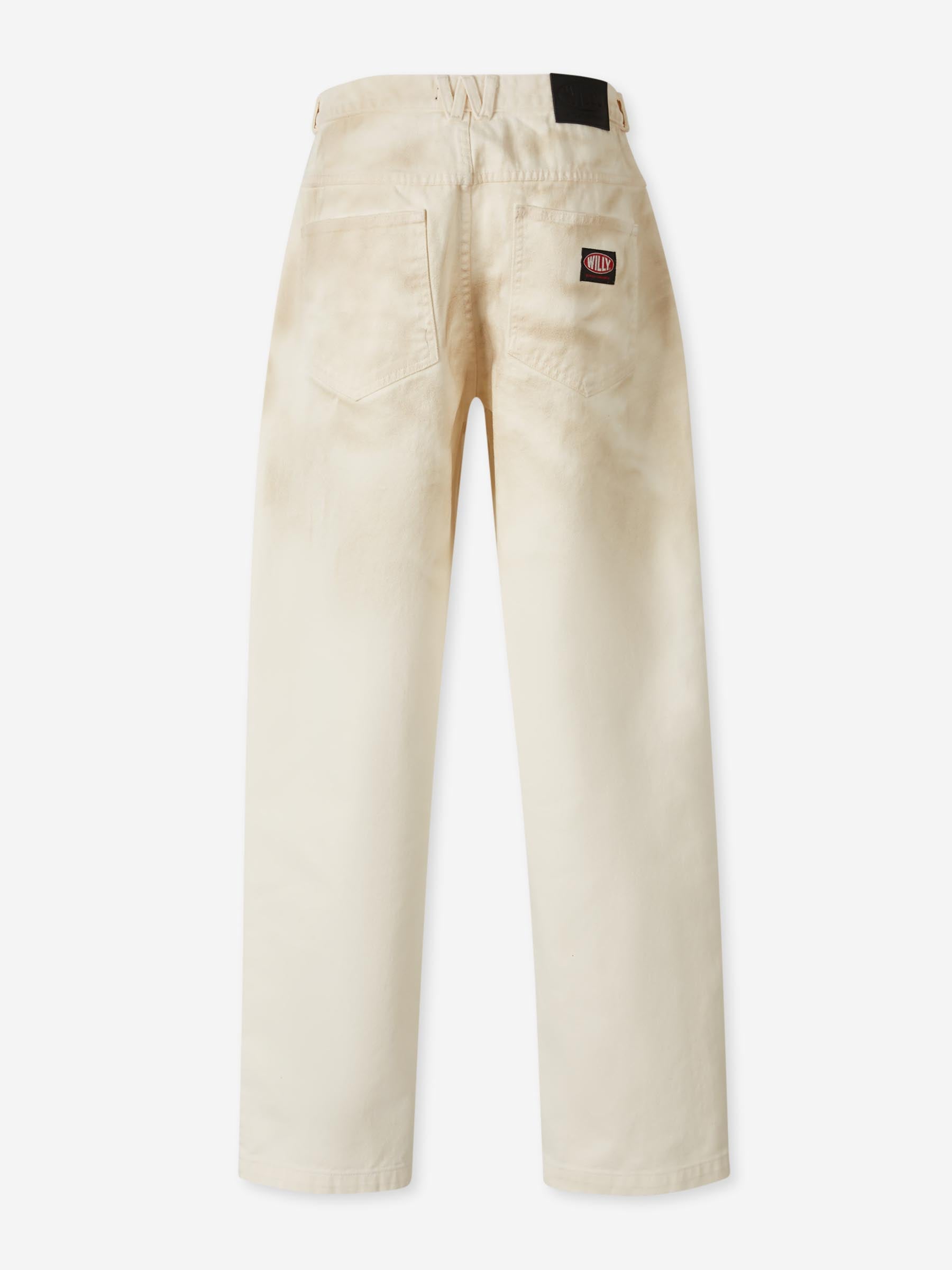 Willy Chavarria Hombre Barcelona Jeans Anchos Bad Bow color Marfil sku 522-003071 01 - Foto 2