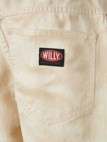 Willy Chavarria Hombre Barcelona Jeans Anchos Bad Bow color Marfil sku 522-003071 01 - Foto 4