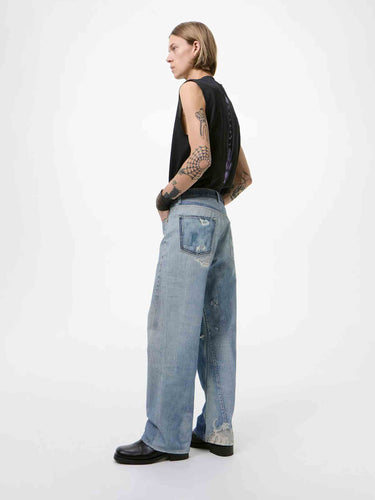 Our Legacy Hombre Barcelona Jeans Rectos Anchos color Azul Denim sku 522-003075 01 - Foto 5