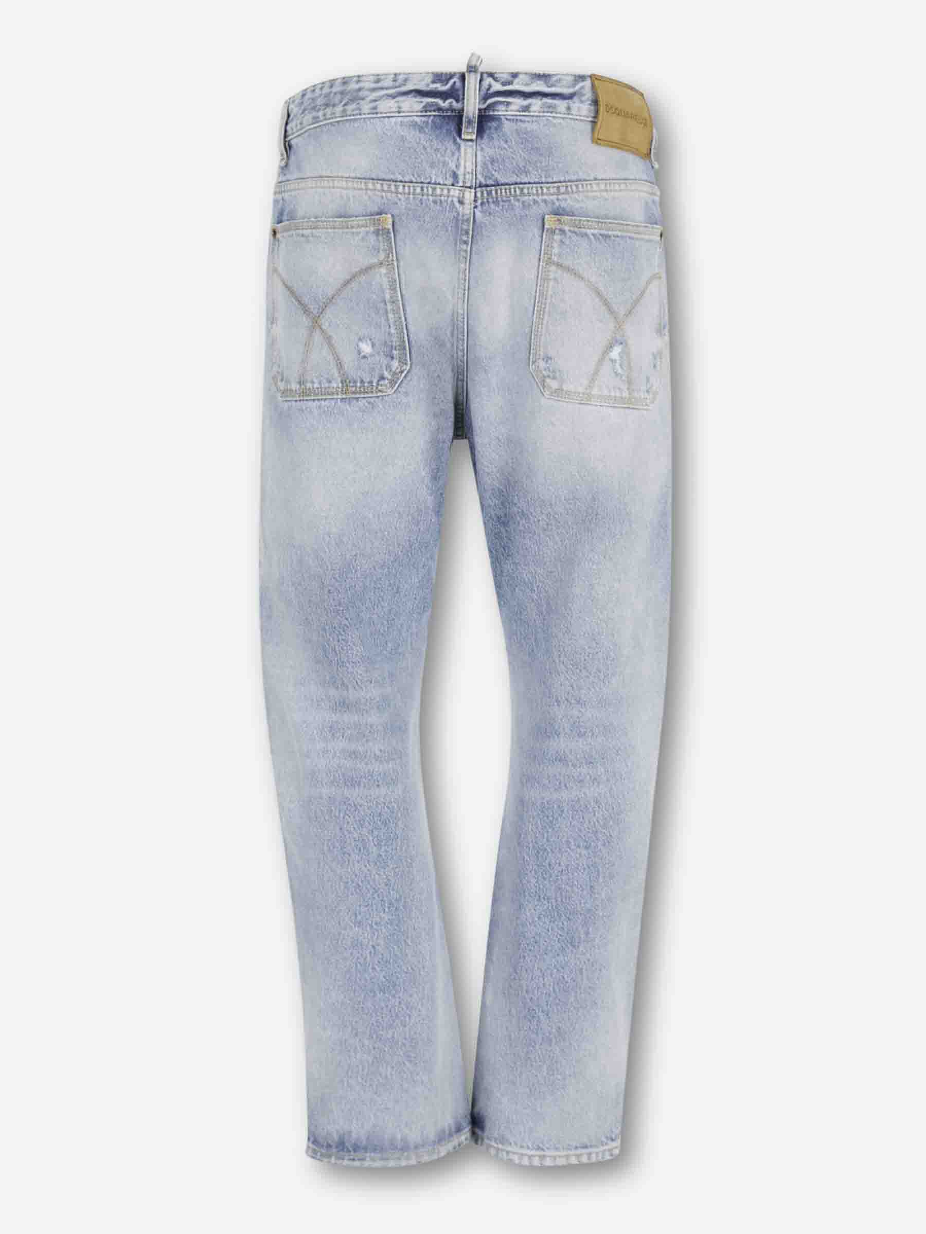 Dsquared2 Hombre Barcelona Jeans Rectos Bro color Azul Denim Claro sku 522-003078 01 - Foto 2