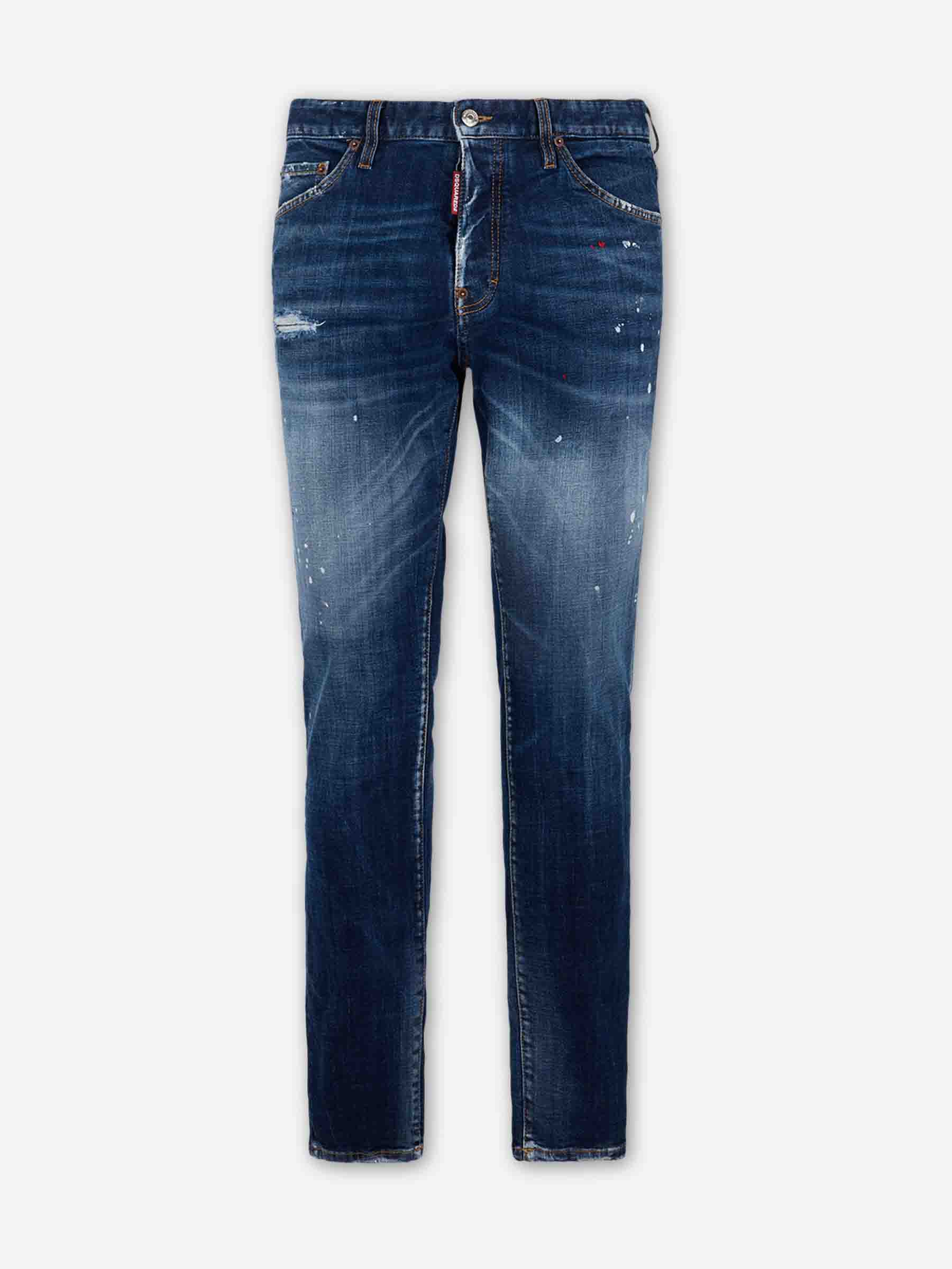 Dsquared2 Hombre Barcelona Jeans Rectos Teddy color Azul Denim Oscuro sku 522-003079 01 - Foto 1