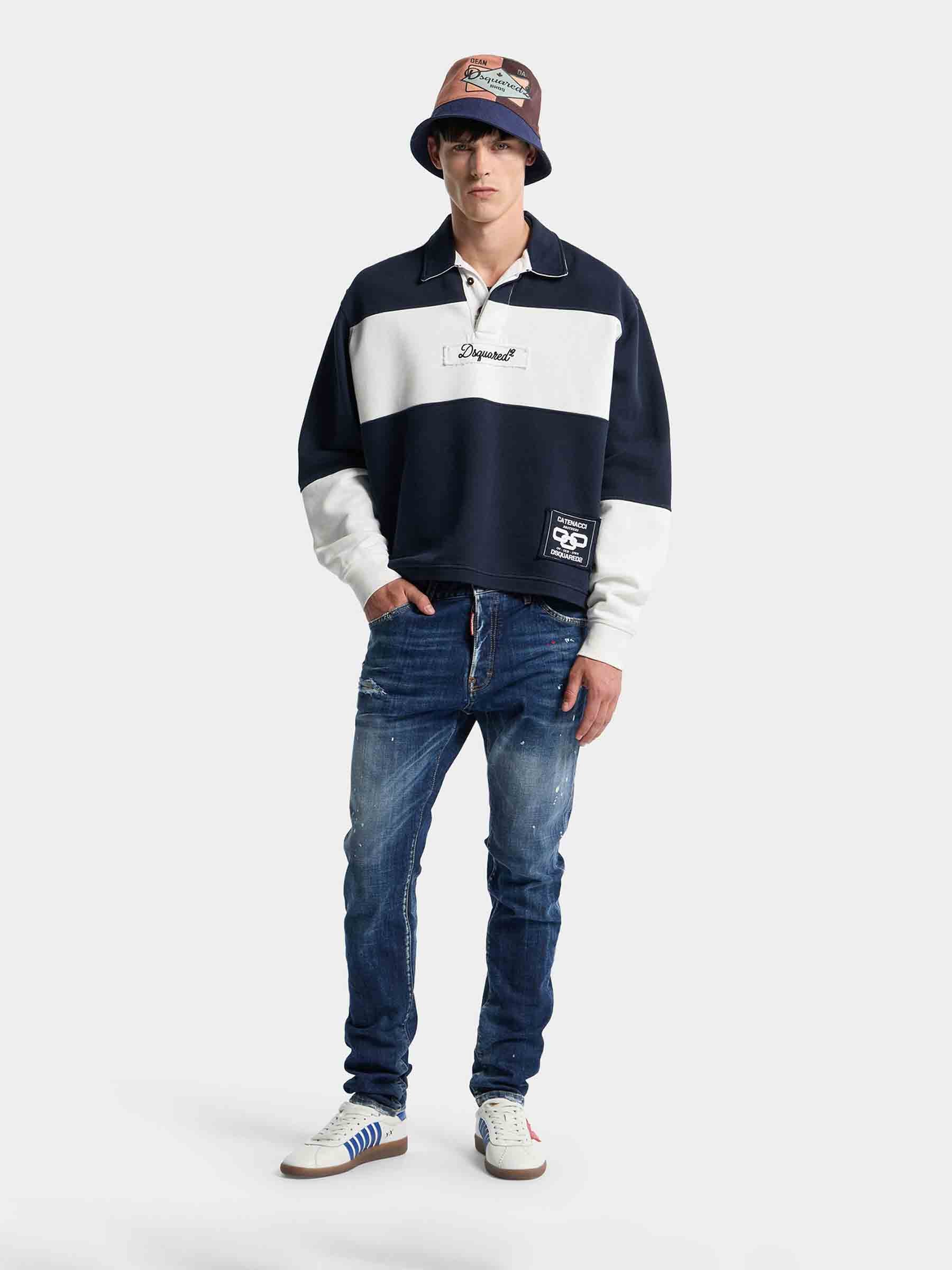 Dsquared2 Hombre Barcelona Jeans Rectos Teddy color Azul Denim Oscuro sku 522-003079 01 - Foto 2