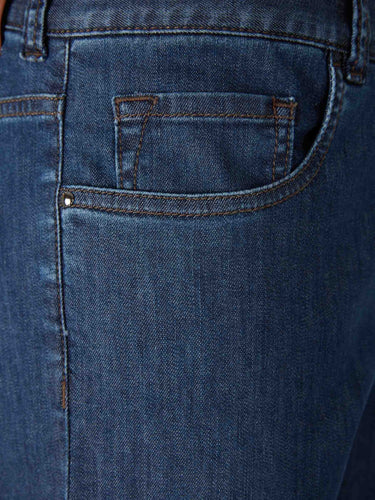 Canali Hombre Barcelona Jeans Rectos Algodón color Azul Denim Oscuro sku 522-003085 01 - Foto 3