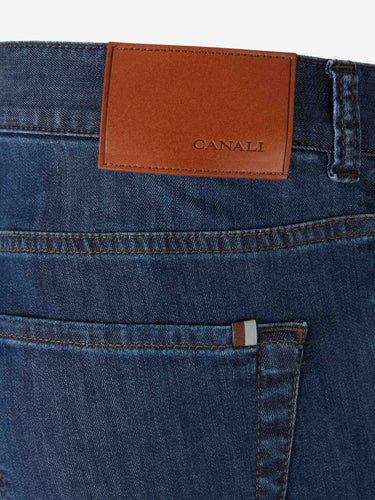 Canali Hombre Barcelona Jeans Rectos Algodón color Azul Denim Oscuro sku 522-003085 01 - Foto 4