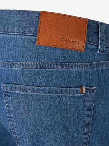 Canali Hombre Barcelona Jeans Rectos Algodón color Azul Denim sku 522-003085 02 - Foto 4