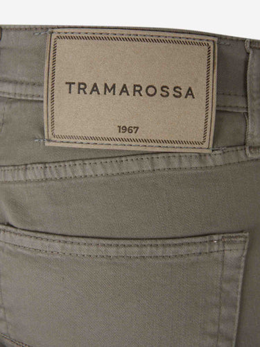 Tramarossa Hombre Barcelona Jeans Slim Algodón color Verde Militar sku 522-003100 02 - Foto 4