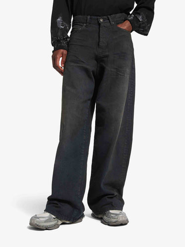 Balenciaga Hombre Barcelona Jeans Anchos color Negro sku 522-003108 01 - Foto 3